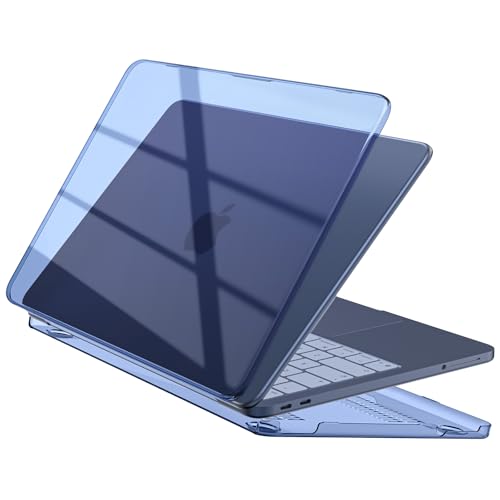 Image of EooCoo Compatible with Apple 2026 MacBook Neo Case 13 inch Mac Laptop A3404 with A18 Pro Chip & 13 inch Liquid Retina Display, Transparent Hard Shell, Plastic Snap-on Cover Smooth Skin - Crystal Indigo
