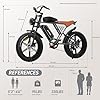 JANSNO X70(SG) Adult E-Bike with 90 Nm Motor, 120 miles of range,48V/34Ah Newly Upgraded Dual Battery, 20’ x 4.0 All Terrain Wide Tyre E-Bike with Unlockable Multiple Performance Modes,CE Certified #4