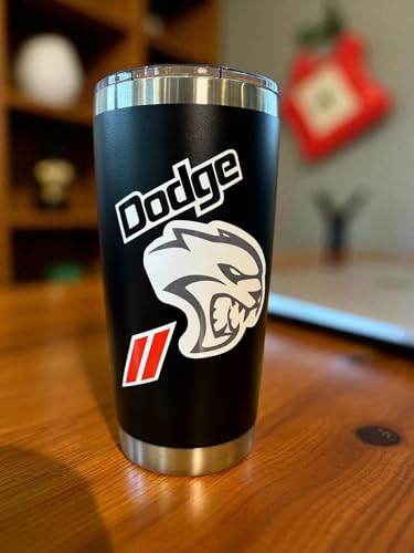 Detroit Shirt Company Dodge SRT Hellcat 11-Decal Sticker Sheet | SRT, Hellcat, Dodge Rhombus, and Red Stripes Stickers | 6"x8" Indoor/Outdoor Peel-Off Stickers - Image 4