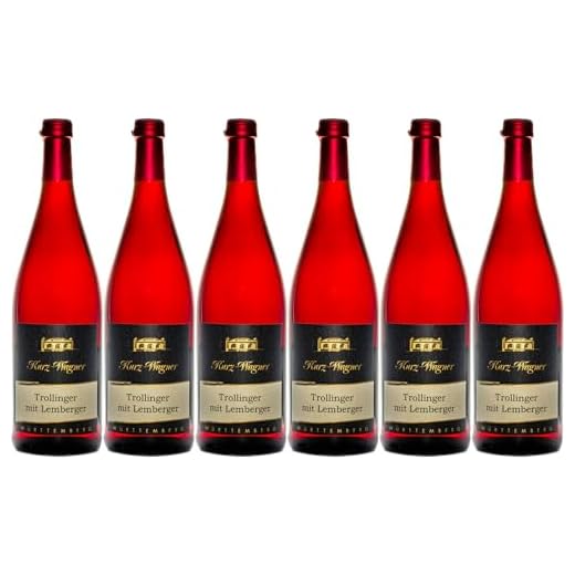 Kurz-Wagner Heilbronner Stiftsberg Trollinger mit Lemberger 2024 Halbtrocken (6 x 1.0 l)
