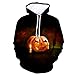 Produktbild MAYOGO Herren Herren Damen Kapuzenpullover Halloween Digital Muster 3D Hoodie Männer Kordelzug Kapuzenpulli Unisex Sweatshirt Kapuze Pulli Sportjacke Pullover