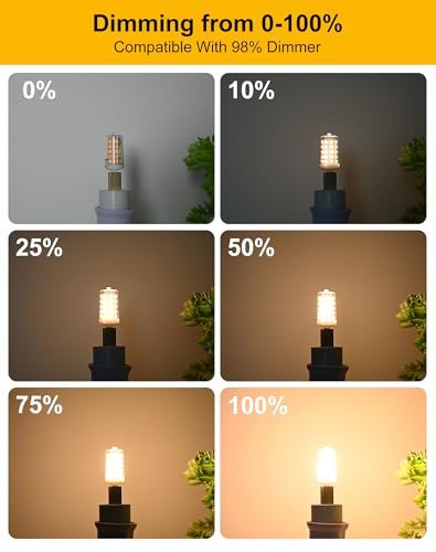 Image of BAOMING Dimmable G9 LED Bulb 4W 2700K Soft Warm White 18 Pack | 40 Watt T4 G9 Halogen Equivalent 120V No-Flicker 360 Degree Angle Chandelier Lighting 450LM