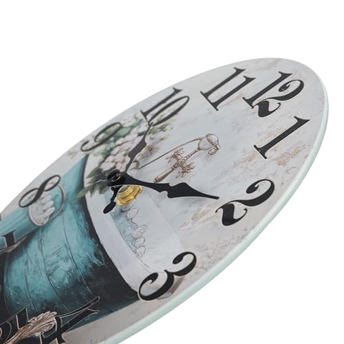 8 Rustic Bathtub Waterproof Clock