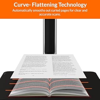 Innex DS200 Professional USB Book Scanner, 26MP, A3 Document scan, 120+ Language OCR, Auto-Flatten & Deskew, Finger Removal, Built-in Mic and LED lamp, Hand Button & Foot Pedal, for Windows/MacOS