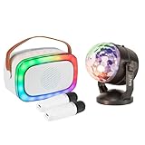 ✔️ Chantez en duo avec les 2 micros sans fil inclus avec l'enceinte pour des duels de karaoké mémorables !