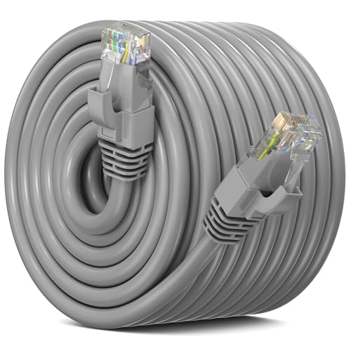 Câble Ethernet CAT6 étanche extérieur de 91,4 m pour brancher votre réseau au jardin