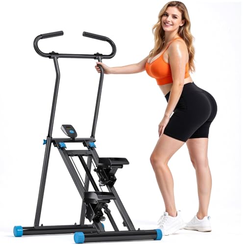 keep sexy Stair Stepper for Home Gym, 2025 Upgrade Stair Climber with 3-Level Height Adjustment, Non-Slip Pedals & Digital Tracker, Home Exercise Machine for Women and Men