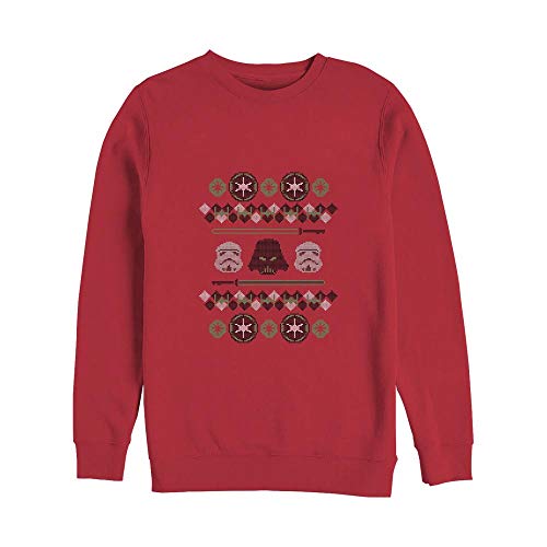 Sudadera Empire Holiday Star Wars roja talla grande 2XL moda de invierno