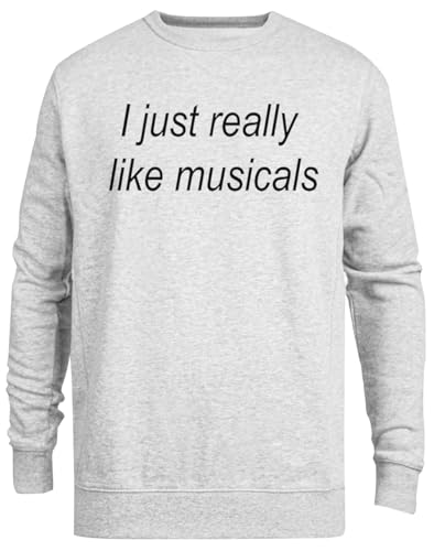 Pull Musicals gris col rond idéal pour vos sorties au théâtre et soirées cinéma