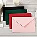 50 Pack A7 Colorful 5x7 Envelopes V Flap Invitation Envelopes for 5x7 Cards, Birthday, Weddings, Graduations, Greeting Cards, Baby Shower 5.24 x 7.24 Inches (Dark Green)