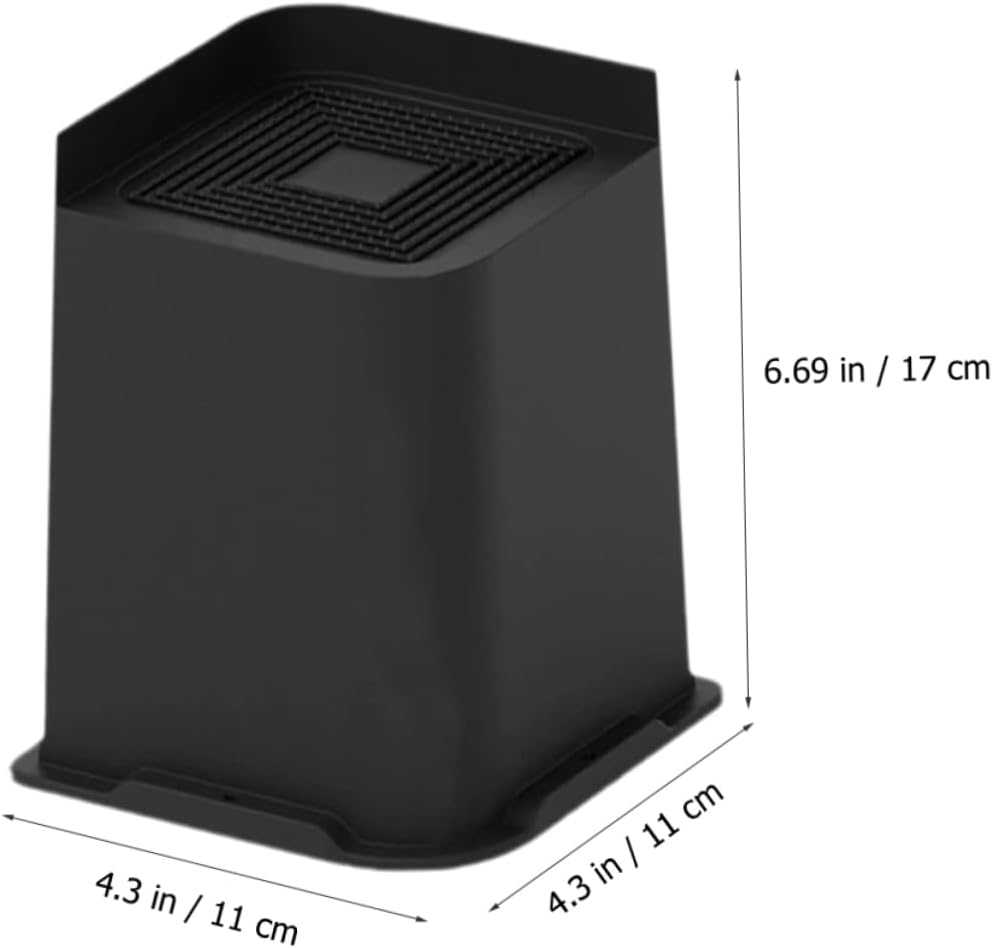 Cabilock 4pcs Bed Riser Blocks Height Furniture Elevators for Sofa Table Chair Appliances Anti-Slip Rubber Base Material for Increasing Space and Stability