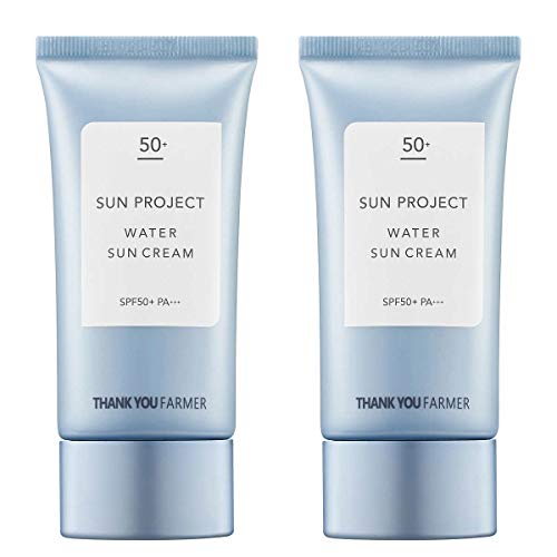 Evaxo Sun Project Water Sun Cream, 1.75 fl oz, 2-packA Moisturizer and Sunscreen in One SPF 50 Good for All Skin Types.#B