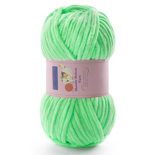 Chunky Yarn for Crocheting - Chenille Yarn for Knitting -