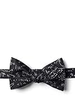 Math Equations Black Microfiber Butterfly Bow Tie