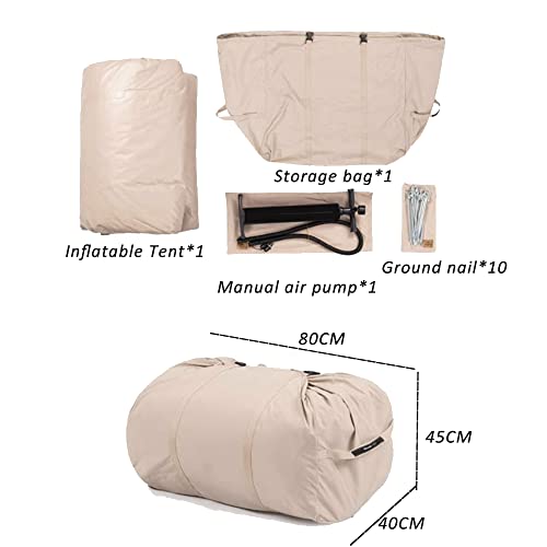 Carpa Inflable para Camping 3-5 Personas Waterproof Fácil Montaje miniatura 4