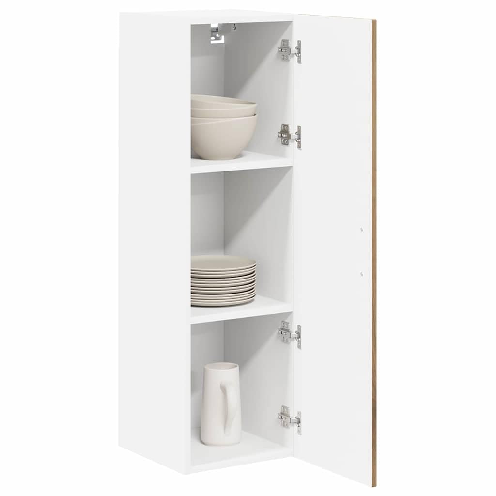 vidaXL Wall Cabinet LUCCA Artisan Oak 30 x 31 x 100 cm Engineered Wood, Modern Kitchen Solutions, Rectangular Wooden Panel, Durable Dishwasher Cover, Appliance Concealer, Space Saver Design — image 1