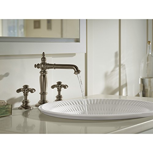 Kohler K-72760-Bv Artifacts Bathroom Sink Spout With Column Design, Less Handles, Vibrant Brushed Bronze #TOP3