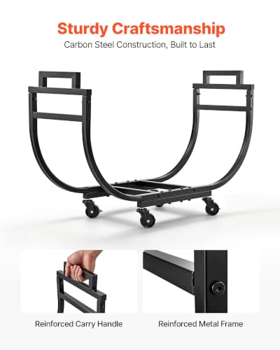 Image of VEVOR Firewood Rack 31.69 Inch Heavy Duty Indoor Fire Wood Storage Holder
