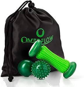 Over Flow Fußmassage Set mit Igelball und Rolle