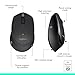 Logitech MK345 Wireless Keyboard and Mouse Combo with Palm Rest, 2.4 GHz USB Receiver, Compatible with PC, Laptop, Black