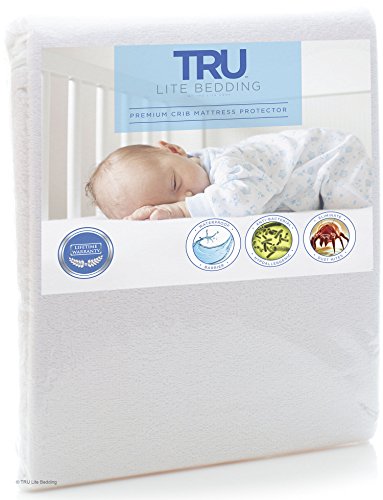 TRU Lite Bedding Waterproof Baby Mattress Protector - Hypoallergenic Toddler Mattress Cover