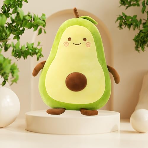 Image of Fun4you Avocado Soft Pillow Toy | Cute Plush Cushion Toy for Kids & Adults | Cuddly Fruit Shaped Soft Toy | Washable Hugging Pillow for Bedroom Sofa Decor & Birthday Gift