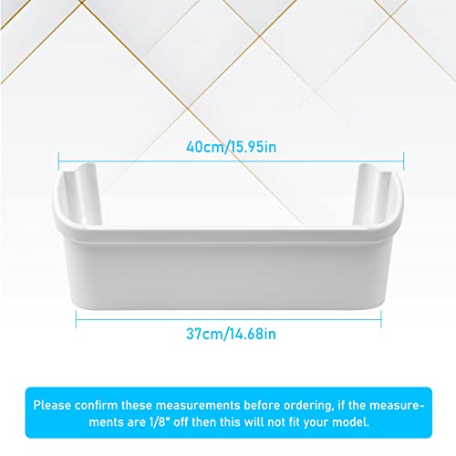 2 pcs 240323001 Refrigerator Door Bin Shelf Suitable for Frigidaire and Electrolux, Bottom 2 shelves, White, Single Unit, Replaces AP2115741, AH429724, EA429724, PS429724(Not for freezer door) - Thumbnail 4