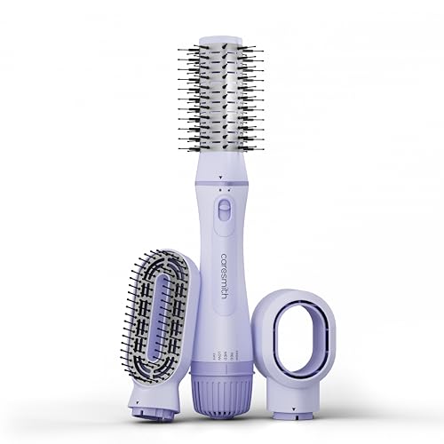 Caresmith Bloom 3 in 1 Hot Air Brush for Hair| Hair Dryer, Volumizer Brush & Hair Straightening Brush | 4 Mode Settings |Multiple Hair Styling Tools in One| Blow Dryer For Women|Hot Hair Brush|1200W Power, Ceramic-Coated, 360° Airflow