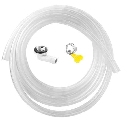 MEISO Abflussschlauch für Klimaanlagen, Ø 12mm Kondensatschlauch Klimaanlage mit Verbindungsclip und Schlauchanschluss, AC...