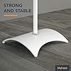 Mahara Floor Standing Speaker Mounts - Pair of Universal White Speaker Stands, Fits Most Branded Speakers, Height Adjustable with Cable Management #3