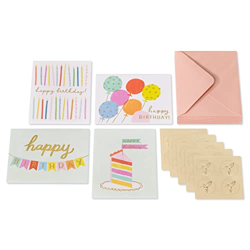Image of Papyrus Blank Birthday Cards, Birthday Celebrations (20-Count)