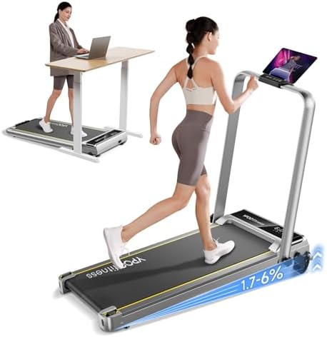 （15:30時点） YPOO ルームランナー 家庭用 MAX8km/h 【全世界累計販売500万台突破】 折りたたみ式 ランニングマシン 3段階手動傾斜 ウォーキングマシン 静音 アプリ連動 リモコン付き コンパクト収納 男女兼用 高齢者対応 組立簡単