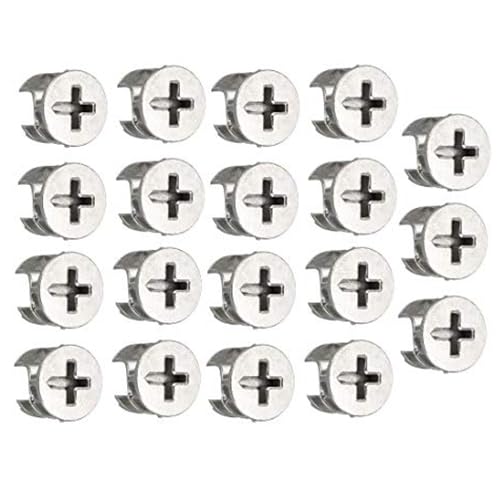 TA-VIGOR 15Pcs Furniture Connecter Cam Lock Nuts Fittings