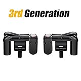 Mobile Game Controller (New Version), Sensitive Click Shoot and Aim Buttons L1R1 for PUBG/Knives Out/Rules of Survival, PUBG Mobile Game Joystick, Cell Phone Game Controller for Android iOS (1 Pair)