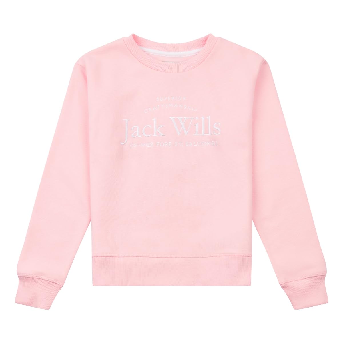 Jack WillsGirls JWS5200D53 Jack Wills Script Crew-Neck Sweatshirt