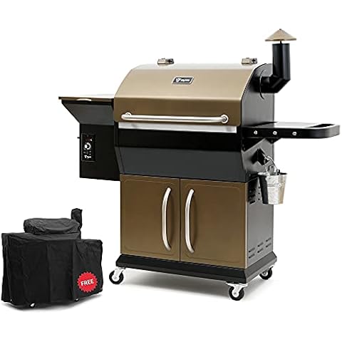 BBQ-Toro Pellet Smoker Grill PG2 | vollautomatisch Räuchern | Pelletgrill inkl. Abdeckhaube | Holzpelletgrill Cover