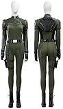 Sehyvant Yelena Belova Black Widow Cosplay Costume Armor Suit Natasha Jumpsuit Uniform Womens Halloween Outfits (Green, Medium)