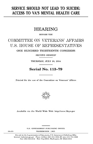 Service Should Not Lead to Suicide: Access to Va s Mental Health Care