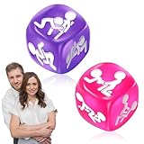 LEPZUR 2 Stück Würfelspiel-Set,Verführerische Würfel für Frauen und Männer,Sexstellungen für...