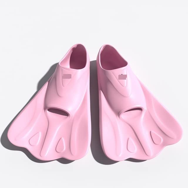 Palmes d'entraînement Palmes de plongée Courtes Hommes Femmes Tuba Palmes de Natation Palmes équipement de Sports Nautiques Chaussures de Plage Palmes de Natation ( Color : Pink , Size : M )