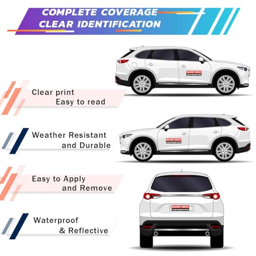 Image of Delivery Driver Car Magnet, Delivery Magnetic Car Door and Bumper Sign, High Reflective, Stronger Magnetic, Eye-Catching Design for Delivery.