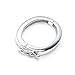 .925 Sterling Silver Oval Pearl Necklace Shortener Enhancer Connector Clasp with Safety Lock