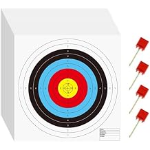 Morrell ASA Round Paper Face Shooting Targets, 17 x 17-Inch. Sheets for Indoor Archery Ranges, Made with Wood-Free Printed Paper, 100 Count