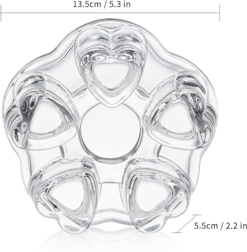 JINELZA Candle Stand Tea Pot Heating Warmer Base Teapot, Tea Warming Stand Glass, Teapot Warmer Base for Coffee Water Milk Beverage Accessories, Kettle Teapot Warmers... - Image 5