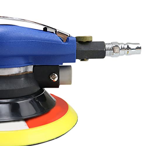 Pneumatic Sanding Machine, Ergonomically Light Weight Pneumatic Sander 6 Inch Wide Usage Steel Rotor 1500Rpm For Furniture #TOP4