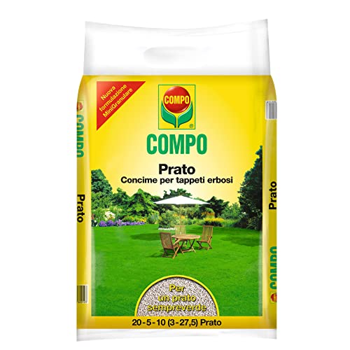 COMPO Prato, Concime per Tappeti Erbosi, Per una Nutrizione Completa di Prati Ornamentali e...