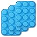 homEdge Muffin in silicone da 12 tazze, confezione da 3 stampini antiaderenti, teglia per cupcake, crostate, punture di uova-blu