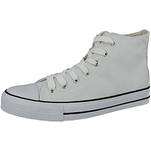 Ladies Foster Footwear Canvas Lace Up Trainers Cover
