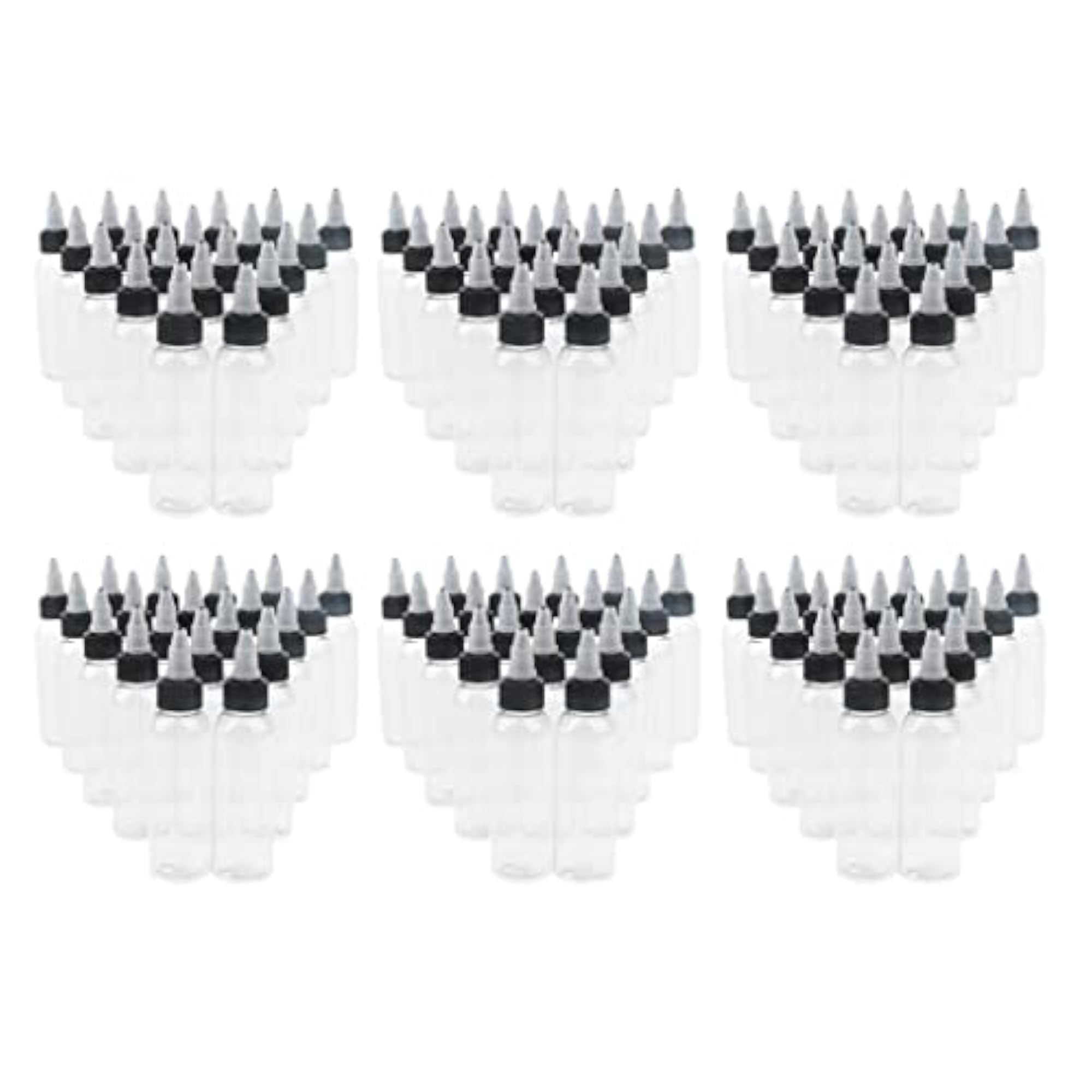 120 Pcs Empty ABS Squeeze Bottles with Twist Top Cap, 60ml