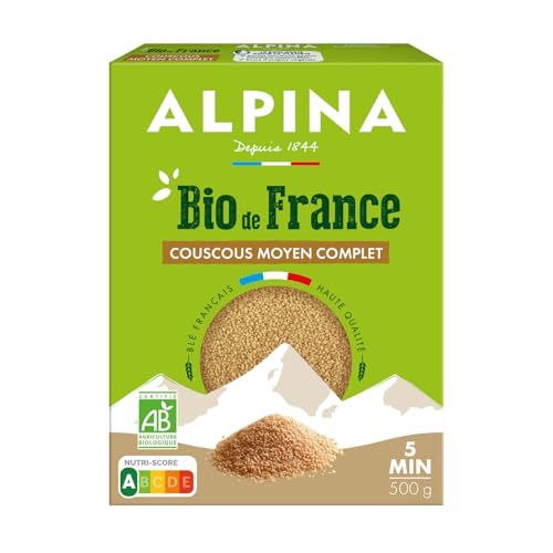 Couscous Complet Bio ALPINA SAVOIE de blé dur français 4x500g